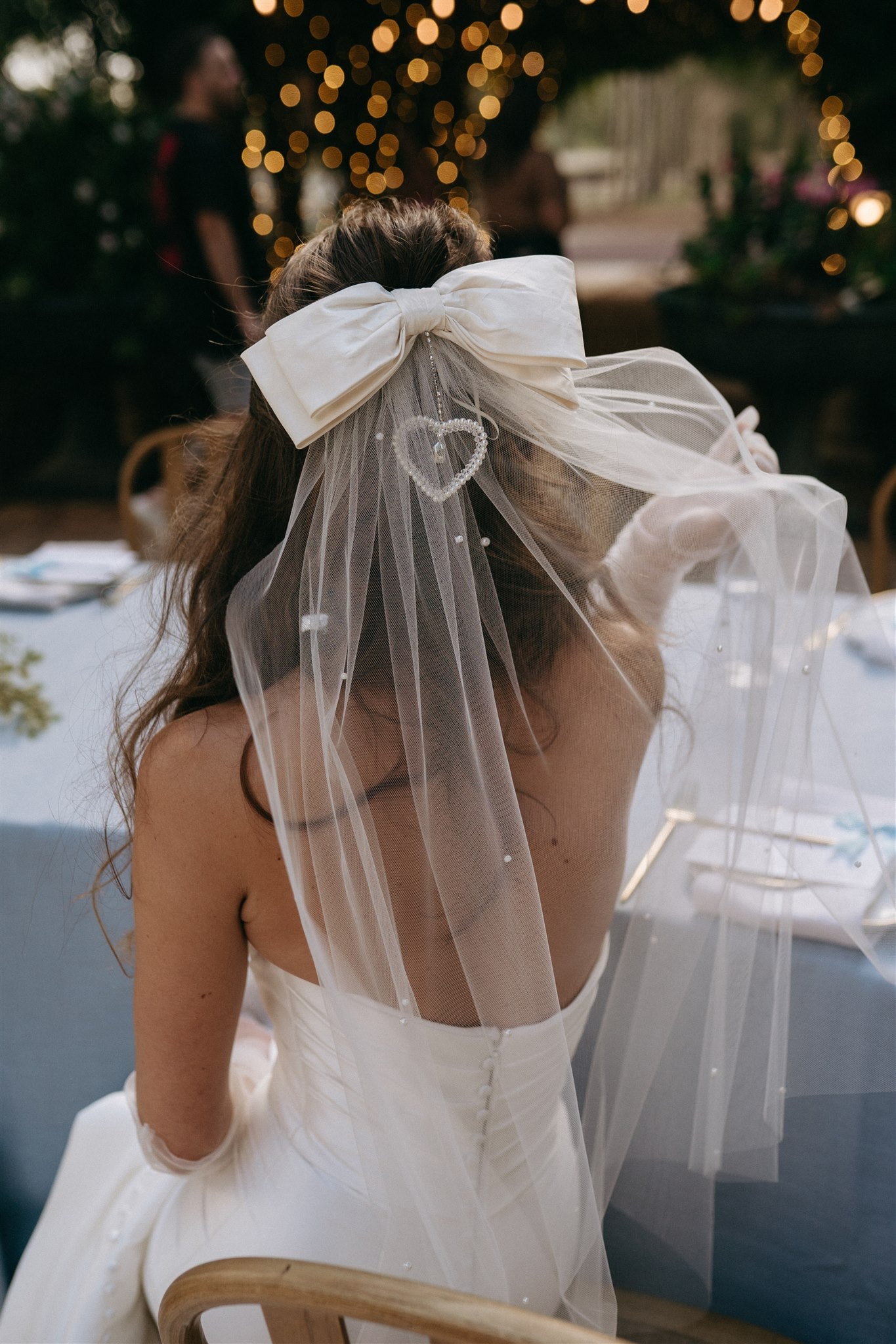 The Bow headpiece: The bridal bow moments of 2025