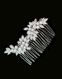 Bridal headpiece - soft look crystal side comb - Kitty by Stephanie Browne
