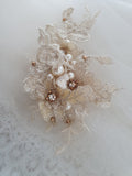 'Revamp' wedding collection - Briony lace headpiece by Kezani