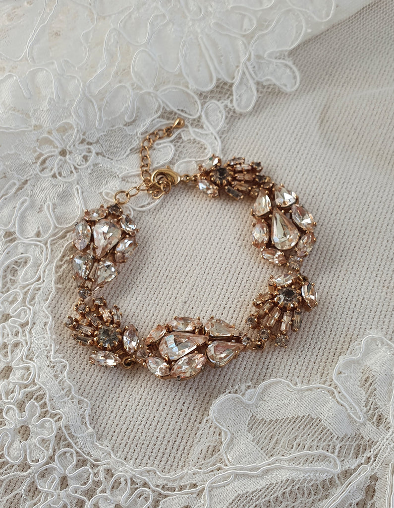 Rose gold bridal deals bracelet