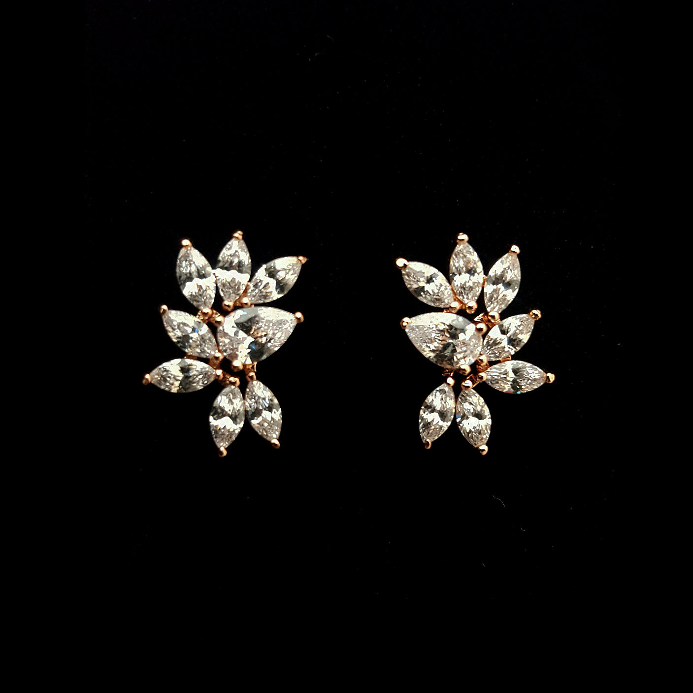 Bridal earrings- TWILIGHT CRYSTAL STUDS BY STEPHANIE BROWNE