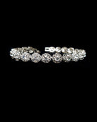 wedding and bridal bracelet - classic setting Amour bracelet in rhodium - at Kezani