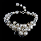 bridal bracelet - Angelique pearl twist by Kezani - KEZANI JEWELLERY - designer bridal jewellery and wedding accessories - 2