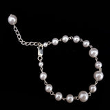 bridal bracelet - Eloise pearl by Kezani - KEZANI JEWELLERY - designer bridal jewellery and wedding accessories - 4