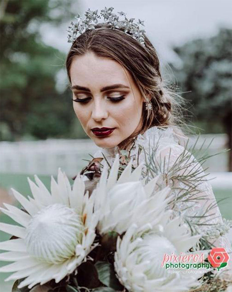 bridal headpiece - Star crystal crown - constellation theme - We are the Stars -by Kezani 3