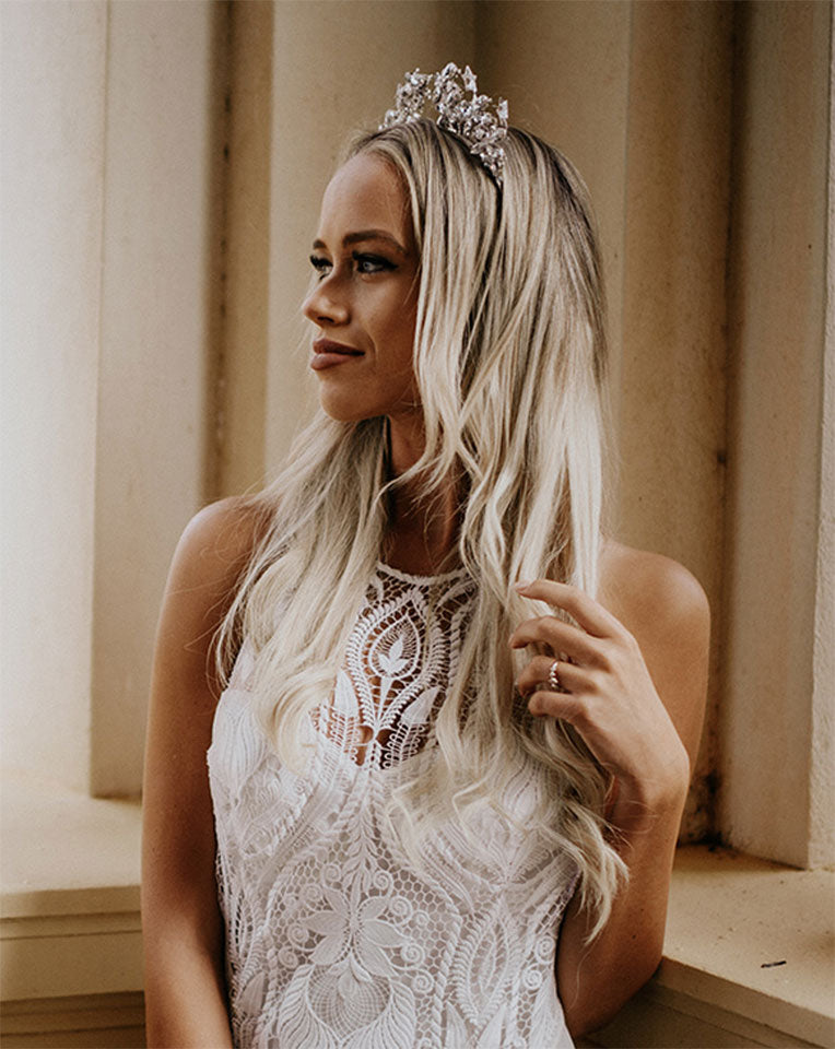 bridal headpiece - Star crystal crown - constellation theme - We are the Stars -by Kezani 5