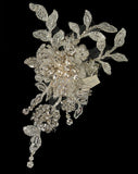 Bridal headpiece - vintage style lace - best seller - Harlow pearl by Kezani - Kezani Jewellery - 2