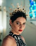 Race day Fascinator - crown - headband - Met Gala style - Madonna by Kezani