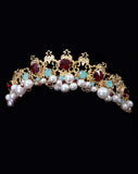 Wedding headpiece - gold and ruby Italian princess  - Tuscany by Kezani - BUY or HIRE