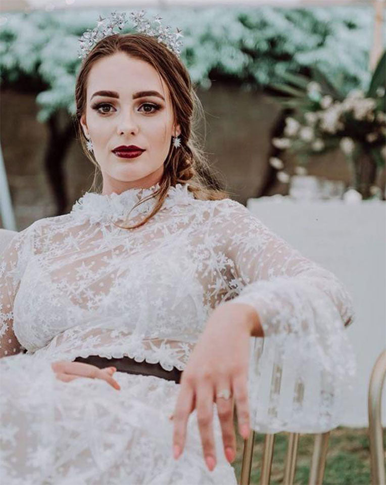 bridal headpiece - Star crystal crown - constellation theme - We are the Stars -by Kezani 6