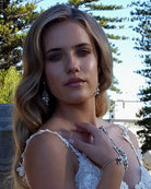 wedding hand jewellery - vintage leaf and crystal - Diva by Kezani 4