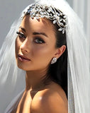 Bridal earrings - Rockstar statement crystal studs by Stephanie Browne