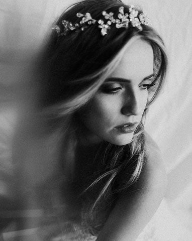 wedding headpiece - Swarovski crystal hairvine - Dionsyia by Kezani Jewellery 2