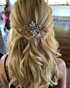 wedding headpiece - pretty Bohemian side comb - Pippa by Kezani 4
