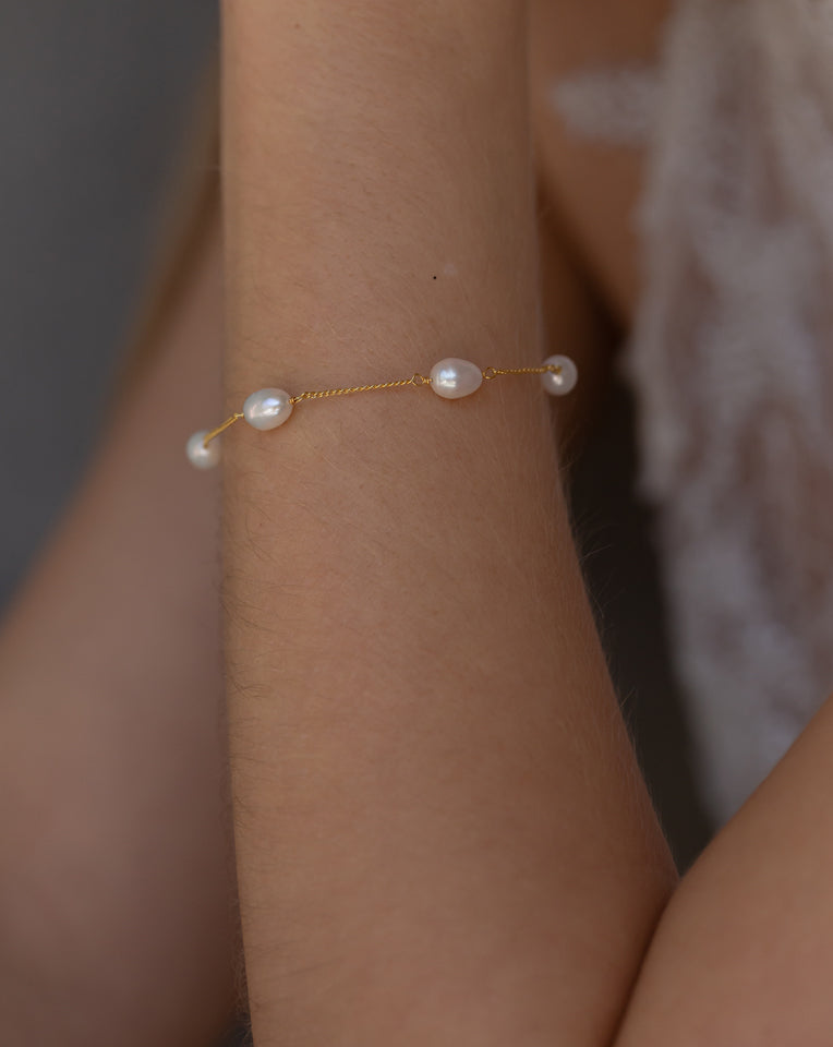 close up of the beautiful faith bracelet