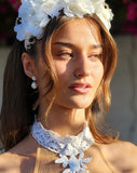 wedding earrings - pearl on pearl modern baroque - Audrey by Lola Knight