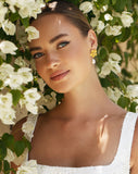 wedding earrings- romantic soft statement flower - Cecilia by Lola Knight