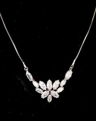 Wedding necklace - dazzling starburst crystal - Sephora - Johnny B collection at Kezani