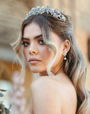 wedding headpiece - embellished crystal floral elegance - Titania headband by Kezani - BUY or HIRE