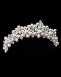side view of pearl encrusted crown - pearlin by kezani