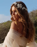 ON SALE - bridal headpiece - dramatic pearl clustered floral vine band - Milan by Kezani - BUY or HIRE