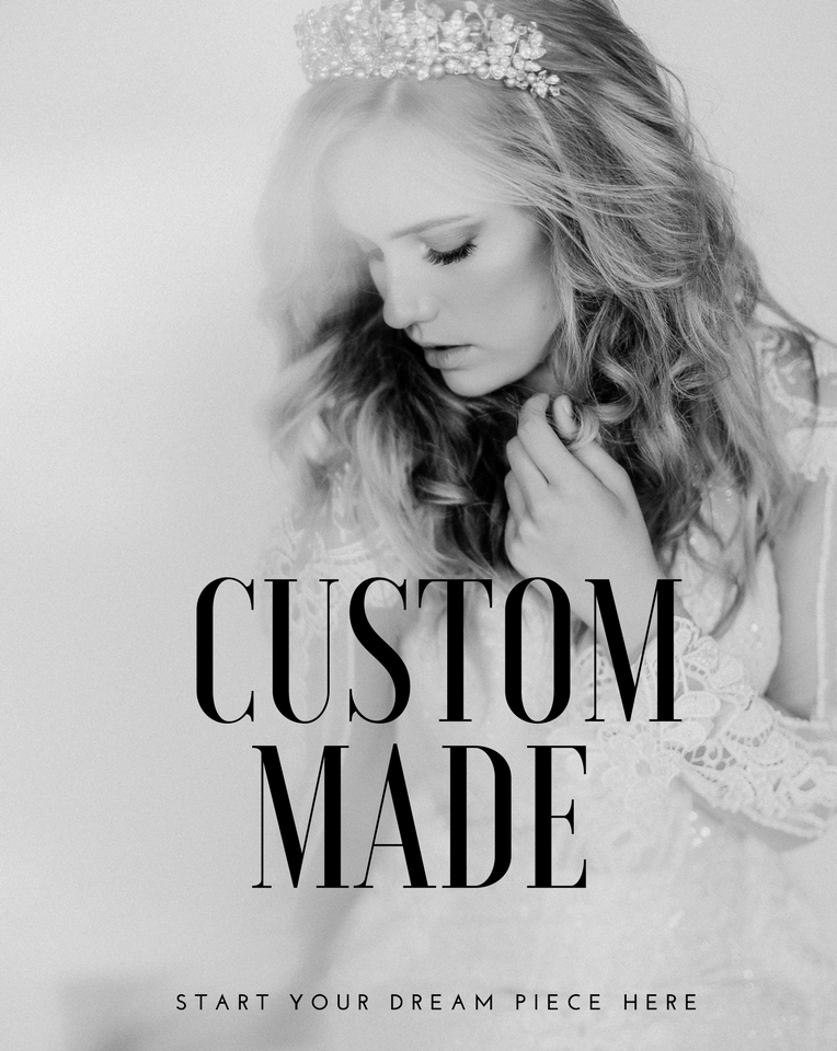 Bespoke headpieces - send us your inspo and tell us about your wedding style - custom made crowns, headpieces and jewellery