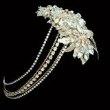 bridal headpiece - Bohemian style headjewellery - Allegra with rose gold and silver mix by Kezani