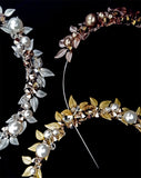Bridal headpiece - race day Crown - Rose Gold Leaf crown - 'Amara' by Kezani