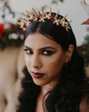 wedding headpiece - unique spikey gold crown - Venetia by Kezani