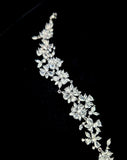 close up of delicate crystal flower bracelet - Sakura by Stephanie Browne at Kezani