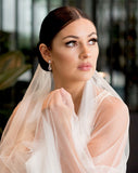 Bridal earrings- Best seller- Velvet Pear Crystal by Stephanie Browne 1