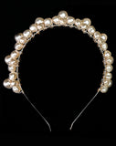 Bridal headband - simple pearl cluster - Gracie by Kezani - BUY or HIRE