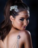 Bridal headpiece - divine crystal headjewellery - Khloe by Kezani - Kezani Jewellery - 1
