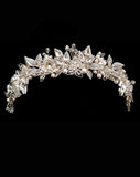 Bridal headpiece - floral embellished headband - Jessica deluxe by Kezani - BUY or HIRE