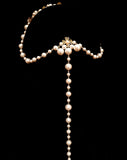 ON SALE - Bridal headpiece - pearl antique band with pearl drape - Paros by Kezani