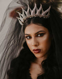 Fashion and wedding crown - ethereal winged - Dark Angel headband by Kezani