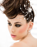 Bridal headpiece - pearl and crystal band - Natalia by Kezani - Kezani Jewellery - 4