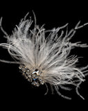 Bridal headpiece -  Crystal Feather Comb - Jadore by Kezani