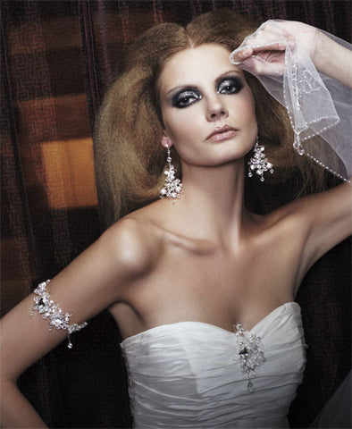 SALE - gorgeous crystal wedding armband - Jadore by Kezani - Kezani Jewellery - 1