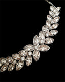 NEW ARRIVAL - bridal bracelet - Violet crystal flower adjustable bracelet - Exclusive at Kezani