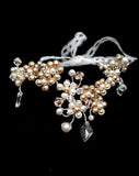 Bridal armband - delicate floral bohemian band - Serena small by Kezani
