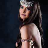 wedding armband - Juliet gold pearl by Kezani - KEZANI JEWELLERY - designer bridal jewellery and wedding accessories - 2