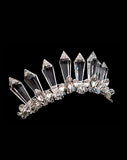 Wedding crown - ethereal princess crystal crown - Venine by Kezani - KEZANI JEWELLERY - designer bridal jewellery and wedding accessories - 2