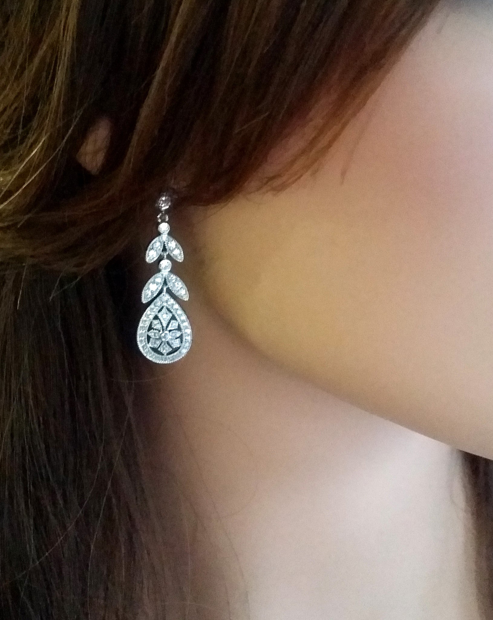 Bridal earrings - Diademe by Stephanie Browne - Kezani Jewellery - 2