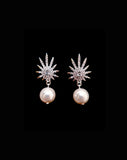 Bridal earrings - Venus pearl by Stephanie Browne