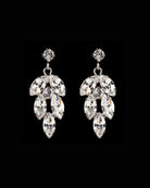 Bridal earrings - Bocheron rhodium plate by Stephanie Browne - Kezani Jewellery - 2