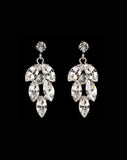 Bridal earrings - Bocheron rhodium plate by Stephanie Browne - Kezani Jewellery - 2