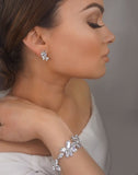 Bridal earrings - Twilight crystal studs by Stephanie Browne - KEZANI JEWELLERY - designer bridal jewellery and wedding accessories 2