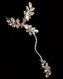 wedding hand jewellery - vintage leaf and crystal - Diva by Kezani 2