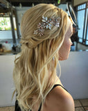 wedding headpiece - pretty Bohemian side comb - Pippa by Kezani 3